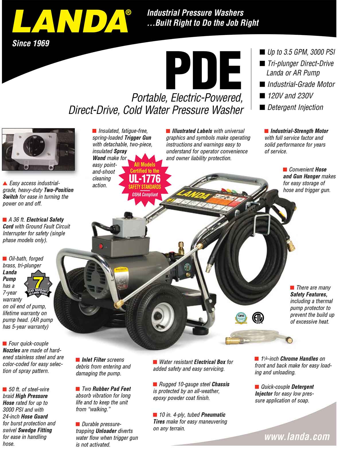 LANDA PDE Equipment Flyer