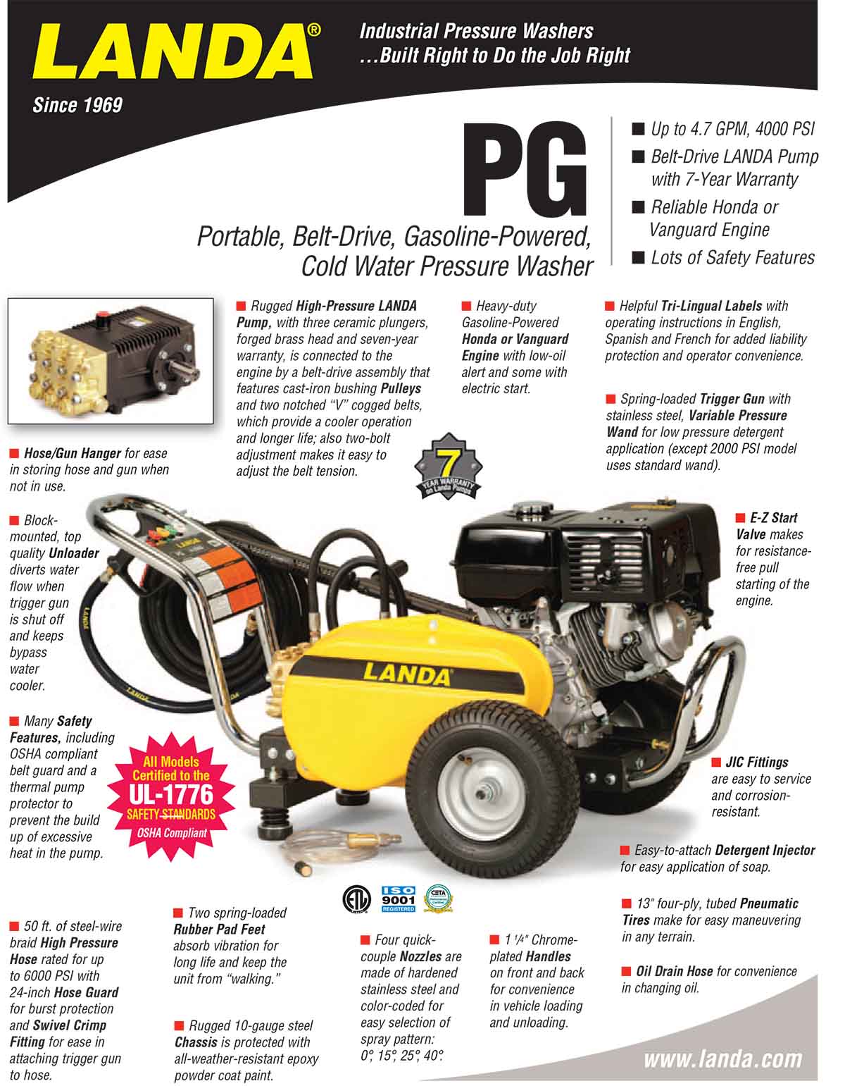 LANDA PG Equipment Flyer