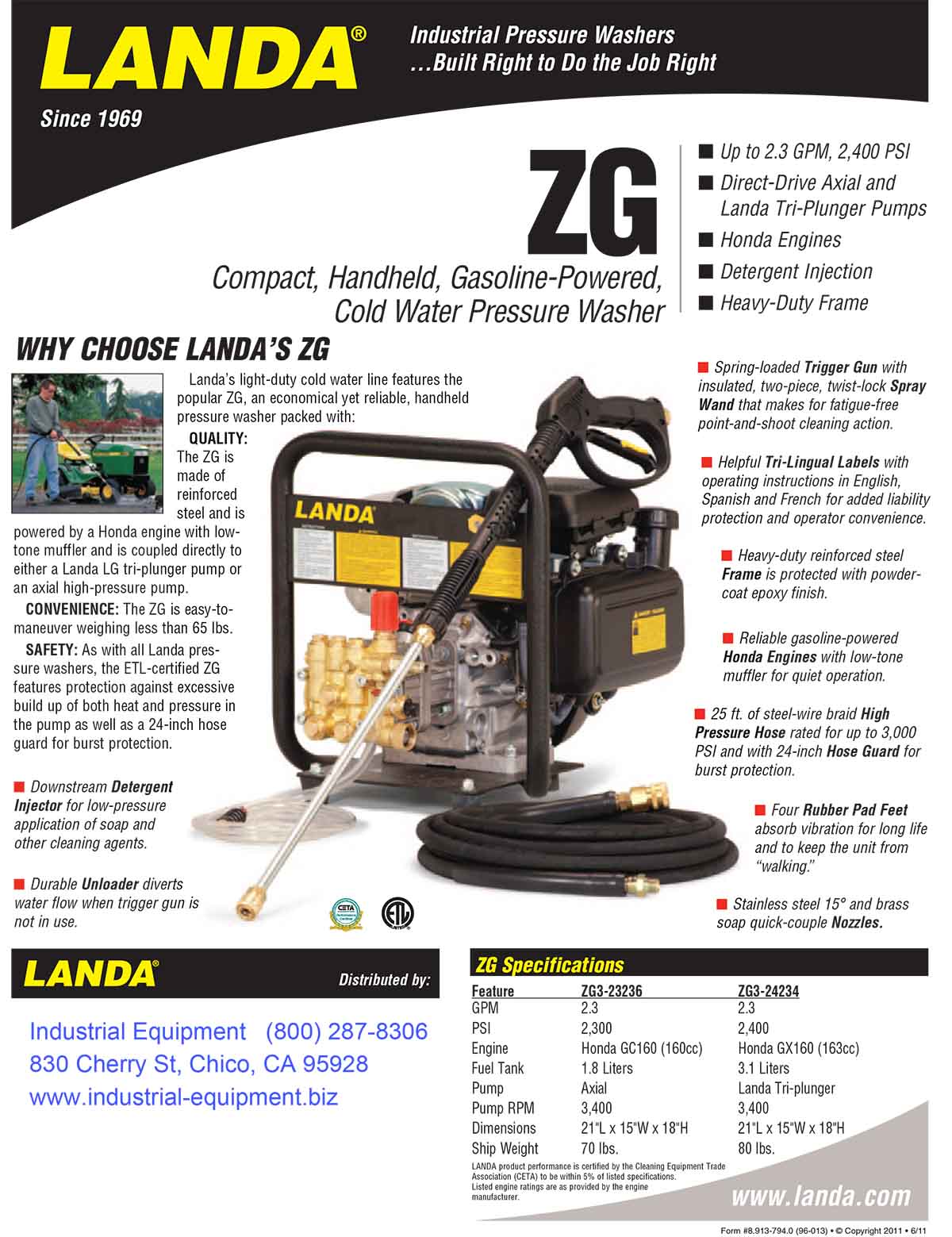 LANDA ZG Equipment Flyer