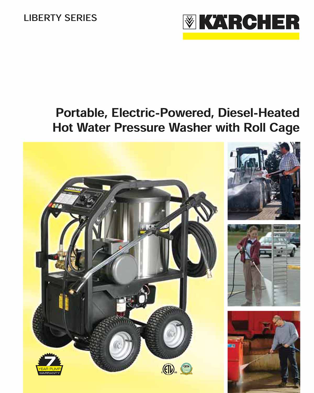 Karcher Liberty Series Hot Water Pressure Washer with Roll Cage