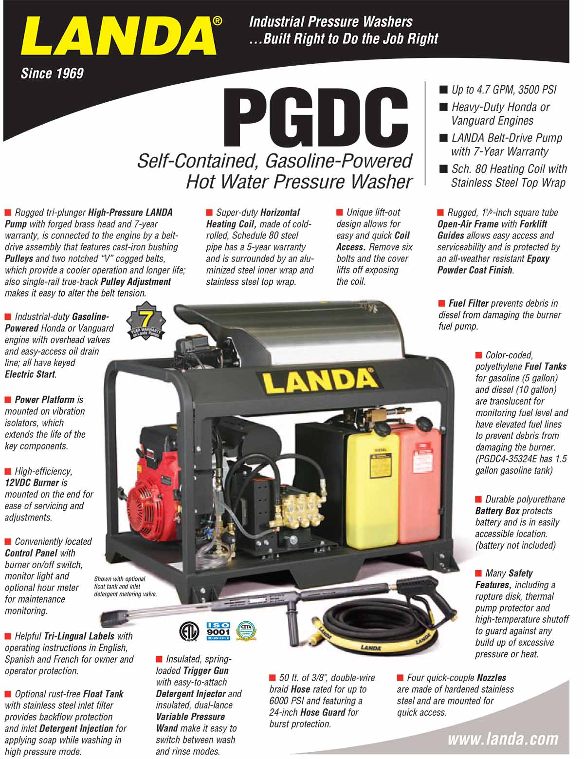 LANDA PGDC Equipment Flyer