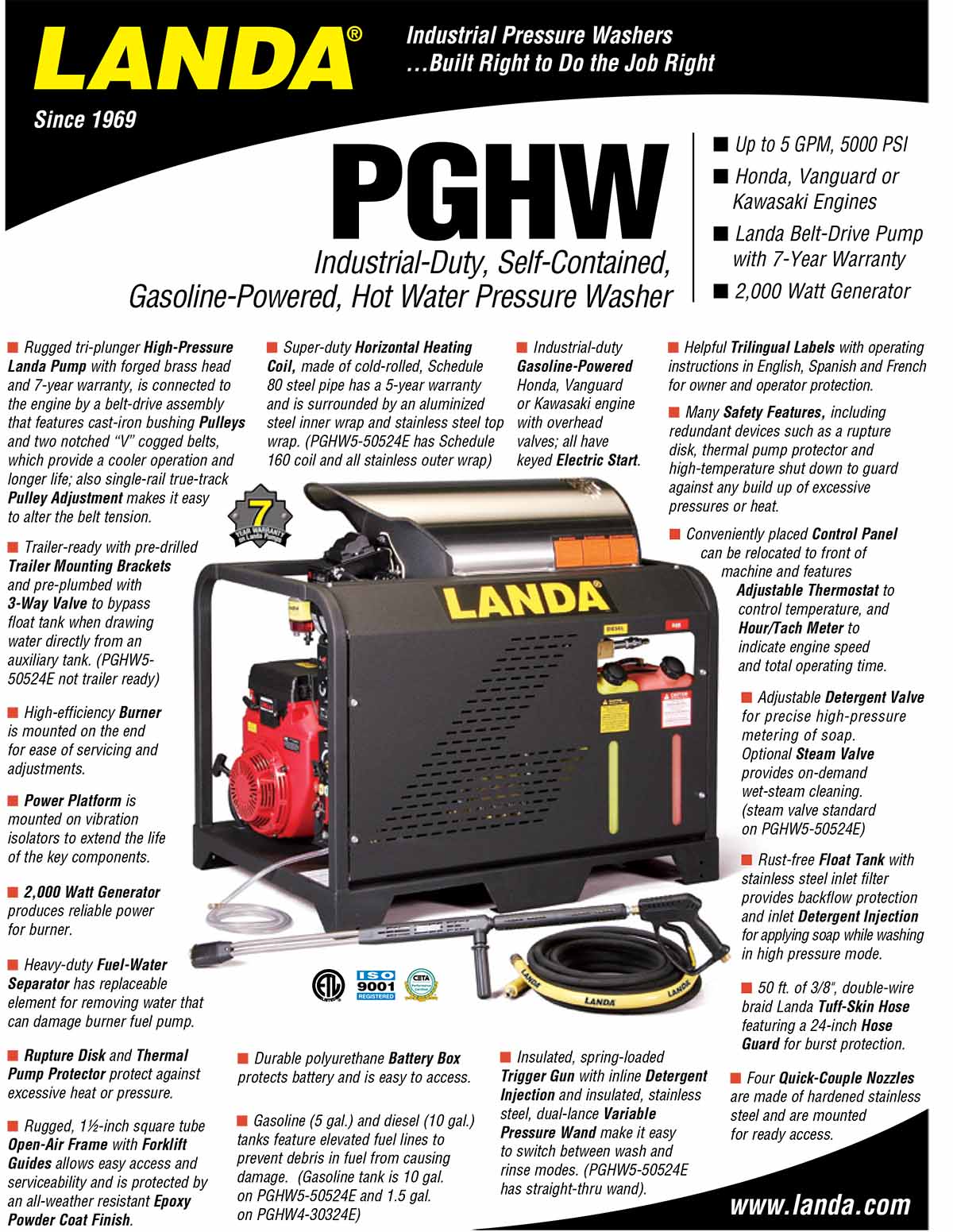 LANDA PGHW Equipment Flyer